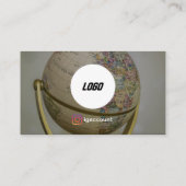 Reisbureau Wereldbol Visitekaartje (Achterkant)