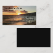  reisbureau zonsondergang visitekaartjes (Voorkant / Achterkant)