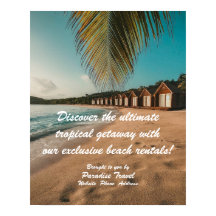 Reisbureaumarcting Tropische Poster
