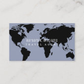Reisbureaus Visitekaartjes met Wereldkaart (Voorkant)