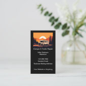 Reiscamper en trailer reparatie Visitekaartjes (Staand voorkant)