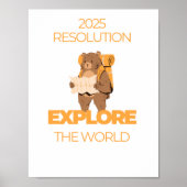 Reiscitaat Ontdek het Poster van de wereld (Voorkant)