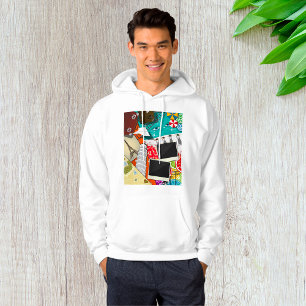 Reiscollage met iconische bezienswaardigheden Vaka Hoodie