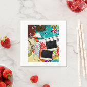 Reiscollage met iconische bezienswaardigheden Vaka Servet (Insitu)