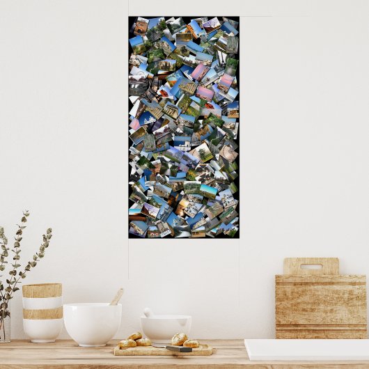reiscollage poster (Keuken)