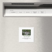 Reisconsulent bedrijf naam e-mail website toevoege magneet (Insitu (Vaatwasser))