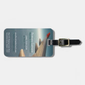 Reisconsultant voor reisdiensten, vliegtuig-Wing Bagagelabel (Voorkant horizontaal)