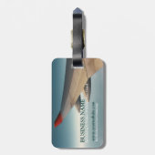 Reisconsultant voor reisdiensten, vliegtuig-Wing Bagagelabel (Achterkant verticaal)