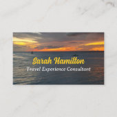 Reisconsultant - Zonneset Visitekaartje (Voorkant)