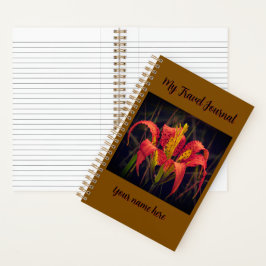 "Reisdagboek" spiraal notebook Notitieboek