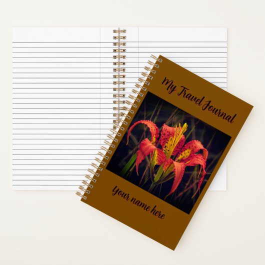 "Reisdagboek" spiraal notebook Notitieboek (Binnen)