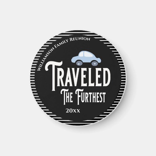Reisde de verste auto reünie award magneet (Voorkant)