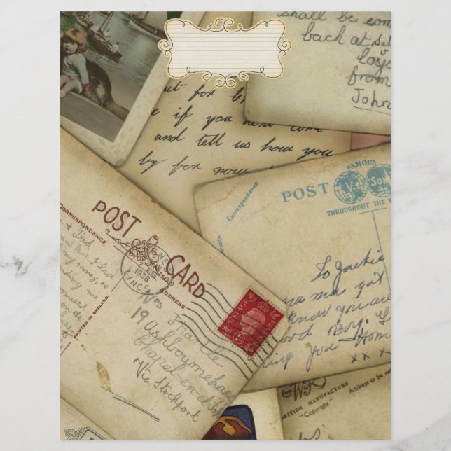 reisdocument voor reisscrapbook (Voorkant)