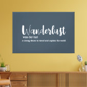 Reisdrang definitie wit grijs blauw kleur canvas afdruk (Insitu (Woonkamer))