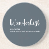 Reisdrang definitie wit grijs blauwe kleur zandsteen onderzetter (Voorkant)