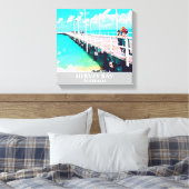 Reisdruk Hervey Bay Queensland Australië Canvas Afdruk (Insitu (Slaapkamer))
