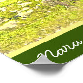 Reisdruk op het Japanse herenpark Nara Japan Poster (Hoek)