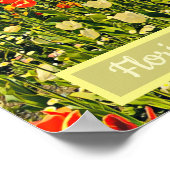 Reisdruk van het Floriade Canberra bloemfestival Poster (Hoek)