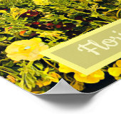 Reisdruk van het Floriade Canberra bloemfestival Poster (Hoek)