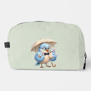 Reisekoffer voor papa-vogel, familie-accessoire-or toilettasje