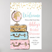 Reisekoffer Welkom Teken Poster (Voorkant)