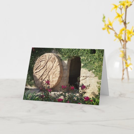 Reisen zoals hij zei - Lege tombe van Jesus Note C Kaart (Gele Bloem)