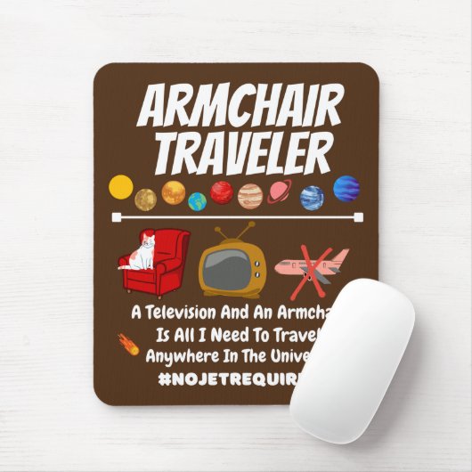 Reiser van de stoel 2 muismat (Met muis)