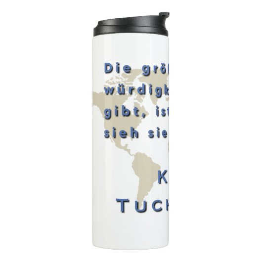 Reisezitat Thermosbecher Thermosbeker (Gedraaid links)