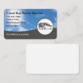 Reisfeest Bus Verhuur Visitekaartjes (Voorkant / Achterkant)
