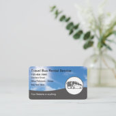 Reisfeest Bus Verhuur Visitekaartjes (Staand voorkant)