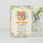 Reisfeest verjaardagsuitnodiging kaart (Staand voorkant)