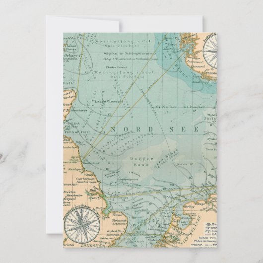 Reisfeest verjaardagsuitnodiging kaart (Achterkant)