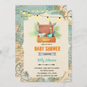 Reisfeest verjaardagsuitnodiging kaart (Voorkant / Achterkant)