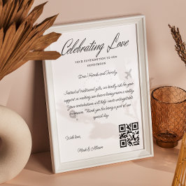 Reisfonds Aanvraag QR Code Honeymoon Fund Poster