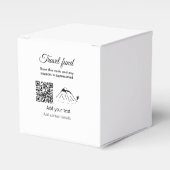 Reisfonds vakantie huwelijksreis donatie voeg naam bedankdoosjes (Voorkant Zijde)