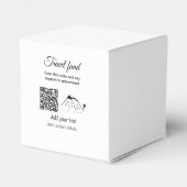 Reisfonds vakantie huwelijksreis donatie voeg naam bedankdoosjes (Achterkant)