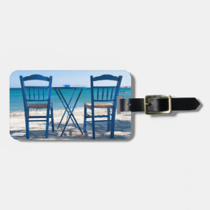 Reisfoto blauwe Taverna Bagagelabel