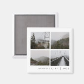 Reisfoto Collage Aangepaste vakantie Keepsake Magneet (Voorkant / Achterkant)