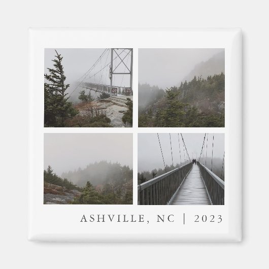 Reisfoto Collage Aangepaste vakantie Keepsake Magneet (Voorkant)