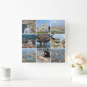 Reisfoto voor installagramstijl vierkante klok (Huis)