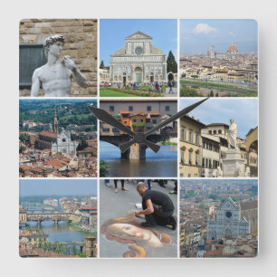 Reisfoto voor installagramstijl vierkante klok