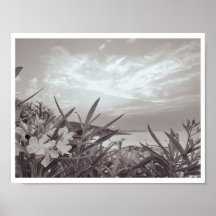 Reisfotografie aan zee - Poster in zwart + wit