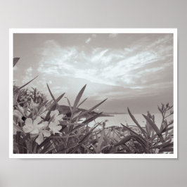 Reisfotografie aan zee - Poster in zwart + wit