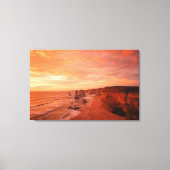 Reisfotografie Decor met Sunset Beach Foto Canvas Afdruk (Voorkant)