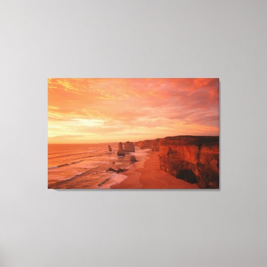 Reisfotografie Decor met Sunset Beach Foto Canvas Afdruk (Voorkant)