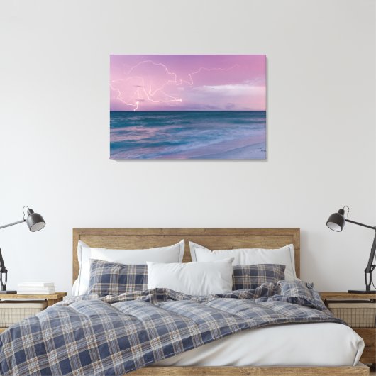 Reisfotografie Decor met Sunset Beach Foto Canvas Afdruk (Insitu (Slaapkamer))