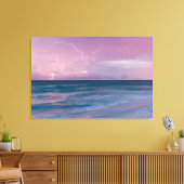 Reisfotografie Decor met Sunset Beach Foto Canvas Afdruk (Insitu (Woonkamer))