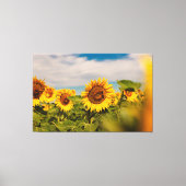 Reisfotografie Decor met Zonnebloem Foto Canvas Afdruk (Voorkant)