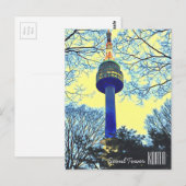 Reisfotografie van Seoul Tower Korea Briefkaart (Voorkant / Achterkant)