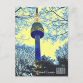 Reisfotografie van Seoul Tower Korea Briefkaart (Voorkant)